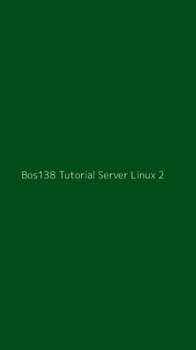 Tampilan Antarmuka Aplikasi Bos138 Tutorial Server Linux - 2