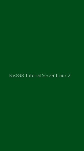 Tampilan Antarmuka Aplikasi Bos898 Tutorial Server Linux - 2