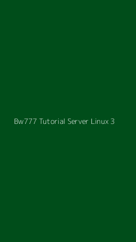 Tampilan Antarmuka Aplikasi Bw777 Tutorial Server Linux - 3