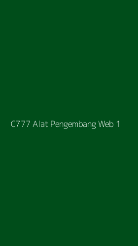 Tampilan Antarmuka Aplikasi C777 Alat Pengembang Web - 1