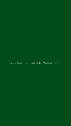 Tampilan Antarmuka Aplikasi C777 Prediksi Bola Jitu Malam Ini - 1
