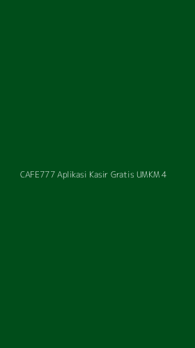 Tampilan Antarmuka Aplikasi Cafe777 Aplikasi Kasir Gratis Umkm - 4