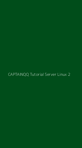 Tampilan Antarmuka Aplikasi Captainqq Tutorial Server Linux - 2