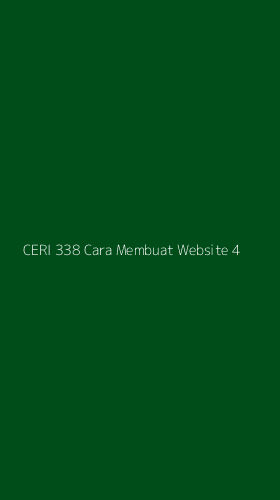 Tampilan Antarmuka Aplikasi Ceri 338 Cara Membuat Website - 4