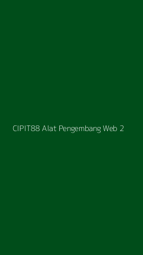 Tampilan Antarmuka Aplikasi Cipit88 Alat Pengembang Web - 2