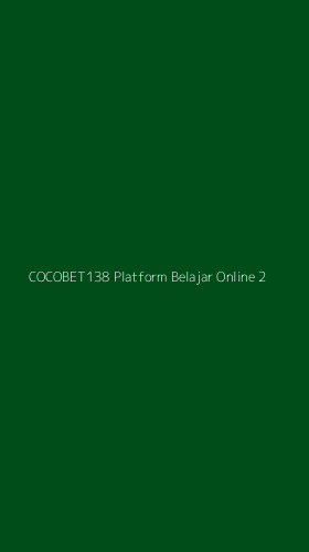 Tampilan Antarmuka Aplikasi Cocobet138 Platform Belajar Online - 2