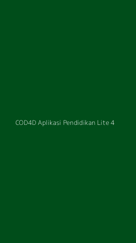 Tampilan Antarmuka Aplikasi Cod4d Aplikasi Pendidikan Lite - 4