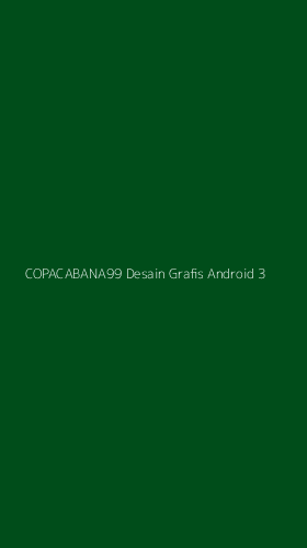 Tampilan Antarmuka Aplikasi Copacabana99 Desain Grafis Android - 3