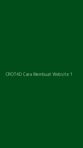 Tampilan Antarmuka Aplikasi Crot4d Cara Membuat Website - 1