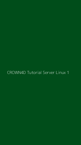 Tampilan Antarmuka Aplikasi Crown4d Tutorial Server Linux - 1