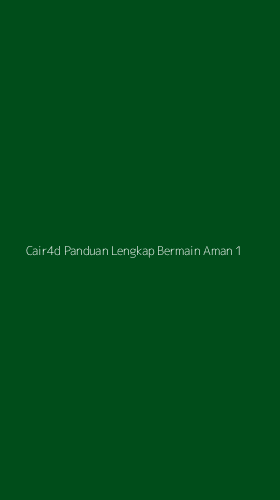 Tampilan Antarmuka Aplikasi Cair4d Panduan Lengkap Bermain Aman - 1