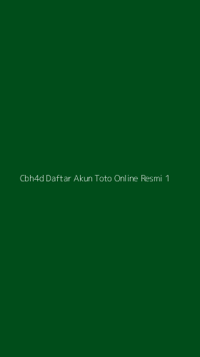 Tampilan Antarmuka Aplikasi Cbh4d Daftar Akun Toto Online Resmi - 1