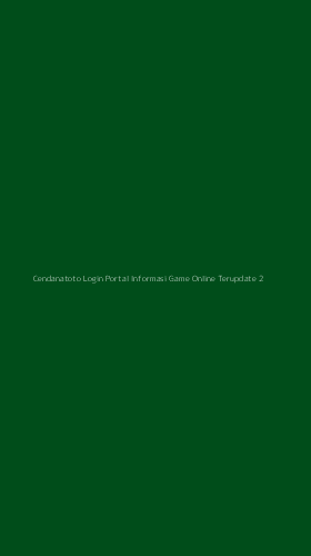 Tampilan Antarmuka Aplikasi Cendanatoto Login Portal Informasi Game Online Terupdate - 2