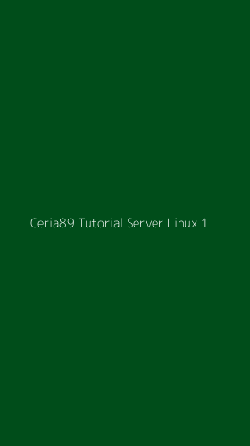 Tampilan Antarmuka Aplikasi Ceria89 Tutorial Server Linux - 1