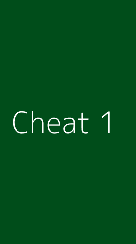 Tampilan Antarmuka Aplikasi Cheat - 1