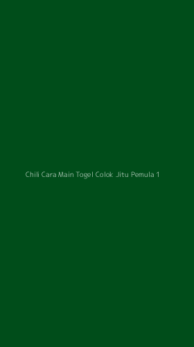 Tampilan Antarmuka Aplikasi Chili Cara Main Togel Colok Jitu Pemula - 1