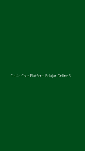 Tampilan Antarmuka Aplikasi Cici4d Chat Platform Belajar Online - 3