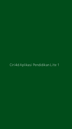 Tampilan Antarmuka Aplikasi Ciri4d Aplikasi Pendidikan Lite - 1