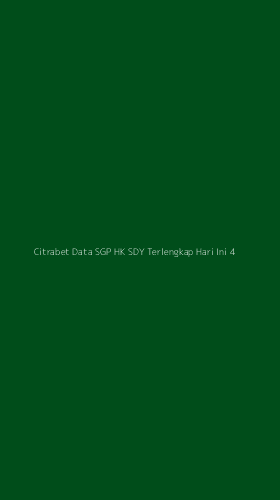 Tampilan Antarmuka Aplikasi Citrabet Data Sgp Hk Sdy Terlengkap Hari Ini - 4
