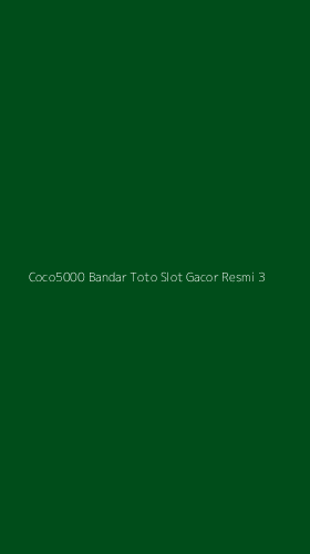 Tampilan Antarmuka Aplikasi Coco5000 Bandar Toto Slot Gacor Resmi - 3