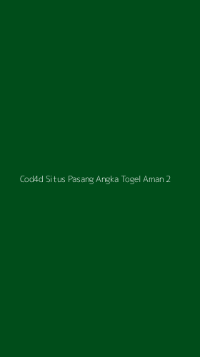 Tampilan Antarmuka Aplikasi Cod4d Situs Pasang Angka Togel Aman - 2