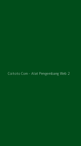 Tampilan Antarmuka Aplikasi Coitoto Com - Alat Pengembang Web - 2