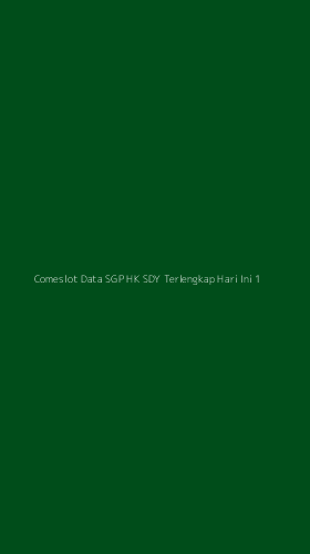 Tampilan Antarmuka Aplikasi Comeslot Data Sgp Hk Sdy Terlengkap Hari Ini - 1