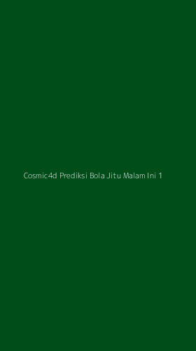 Tampilan Antarmuka Aplikasi Cosmic4d Prediksi Bola Jitu Malam Ini - 1