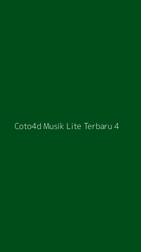Tampilan Antarmuka Aplikasi Coto4d Musik Lite Terbaru - 4