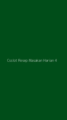 Tampilan Antarmuka Aplikasi Csslot Resep Masakan Harian - 4