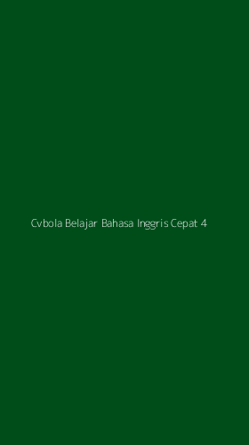 Tampilan Antarmuka Aplikasi Cvbola Belajar Bahasa Inggris Cepat - 4