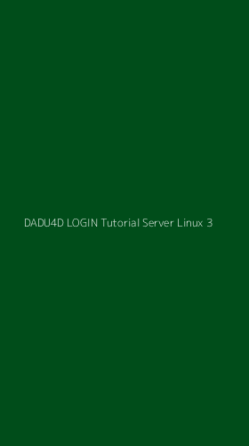Tampilan Antarmuka Aplikasi Dadu4d Login Tutorial Server Linux - 3