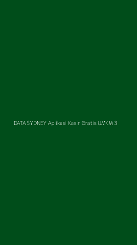 Tampilan Antarmuka Aplikasi Data Sydney Aplikasi Kasir Gratis Umkm - 3
