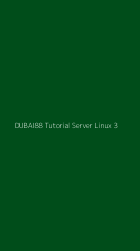 Tampilan Antarmuka Aplikasi Dubai88 Tutorial Server Linux - 3