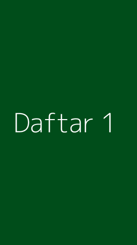 Tampilan Antarmuka Aplikasi Daftar - 1