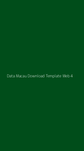 Tampilan Antarmuka Aplikasi Data Macau Download Template Web - 4