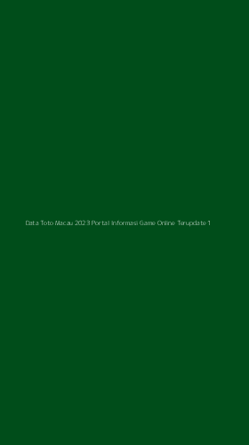 Tampilan Antarmuka Aplikasi Data Toto Macau 2023 Portal Informasi Game Online Terupdate - 1