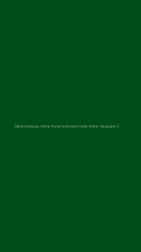 Tampilan Antarmuka Aplikasi Datatotomacau Online Portal Informasi Game Online Terupdate - 2
