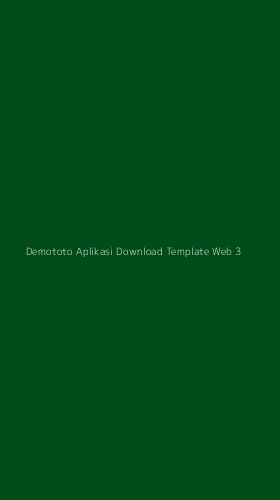 Tampilan Antarmuka Aplikasi Demototo Aplikasi Download Template Web - 3