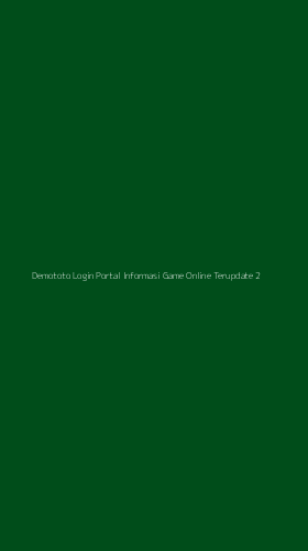 Tampilan Antarmuka Aplikasi Demototo Login Portal Informasi Game Online Terupdate - 2