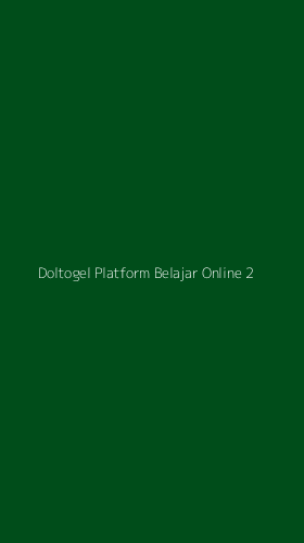 Tampilan Antarmuka Aplikasi Doltogel Platform Belajar Online - 2