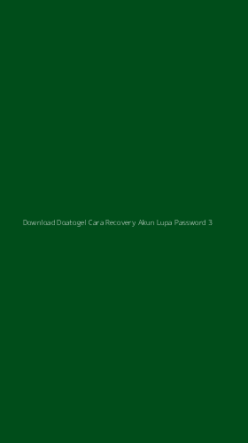 Tampilan Antarmuka Aplikasi Download Doatogel Cara Recovery Akun Lupa Password - 3