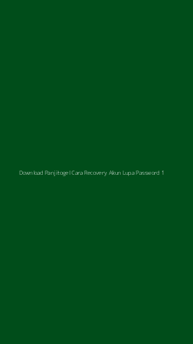 Tampilan Antarmuka Aplikasi Download Panjitogel Cara Recovery Akun Lupa Password - 1