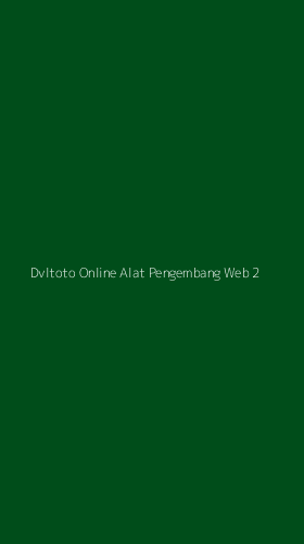 Tampilan Antarmuka Aplikasi Dvltoto Online Alat Pengembang Web - 2