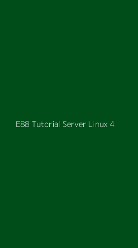 Tampilan Antarmuka Aplikasi E88 Tutorial Server Linux - 4