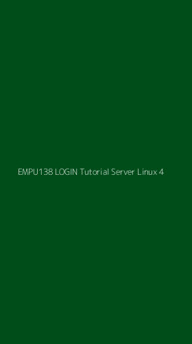 Tampilan Antarmuka Aplikasi Empu138 Login Tutorial Server Linux - 4