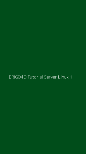 Tampilan Antarmuka Aplikasi Erigo4d Tutorial Server Linux - 1
