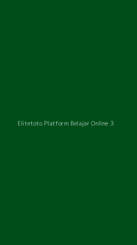 Tampilan Antarmuka Aplikasi Elitetoto Platform Belajar Online - 3