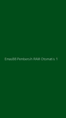 Tampilan Antarmuka Aplikasi Emas88 Pembersih Ram Otomatis - 1