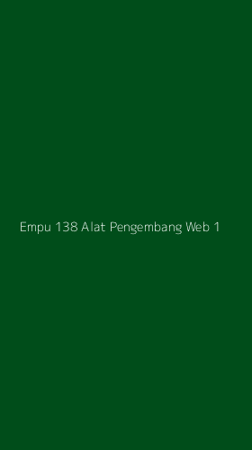 Tampilan Antarmuka Aplikasi Empu 138 Alat Pengembang Web - 1